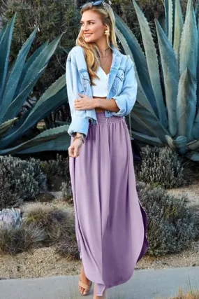 Allegra Maxi Lilac Skirt