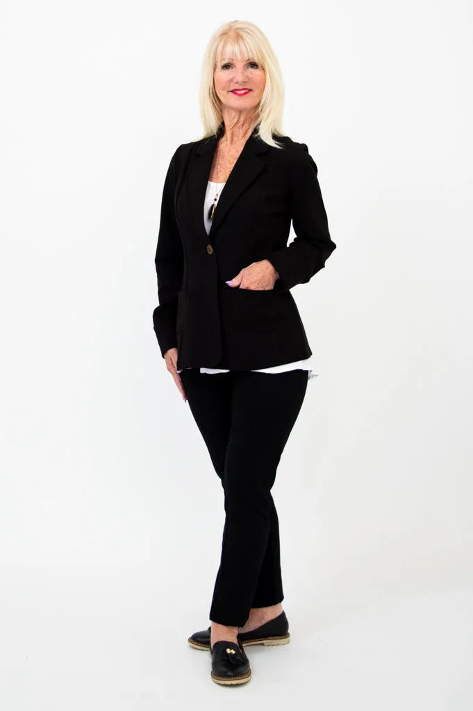 Anders Modal Blazer in Black