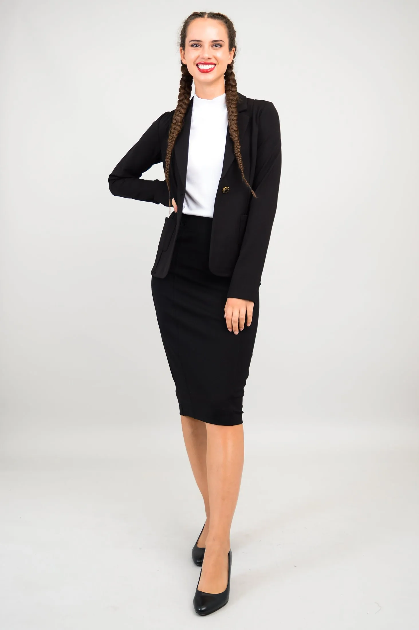 Anders Modal Blazer in Black