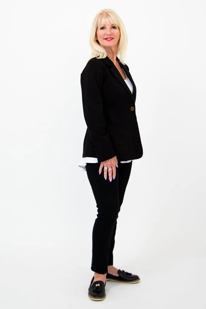 Anders Modal Blazer in Black