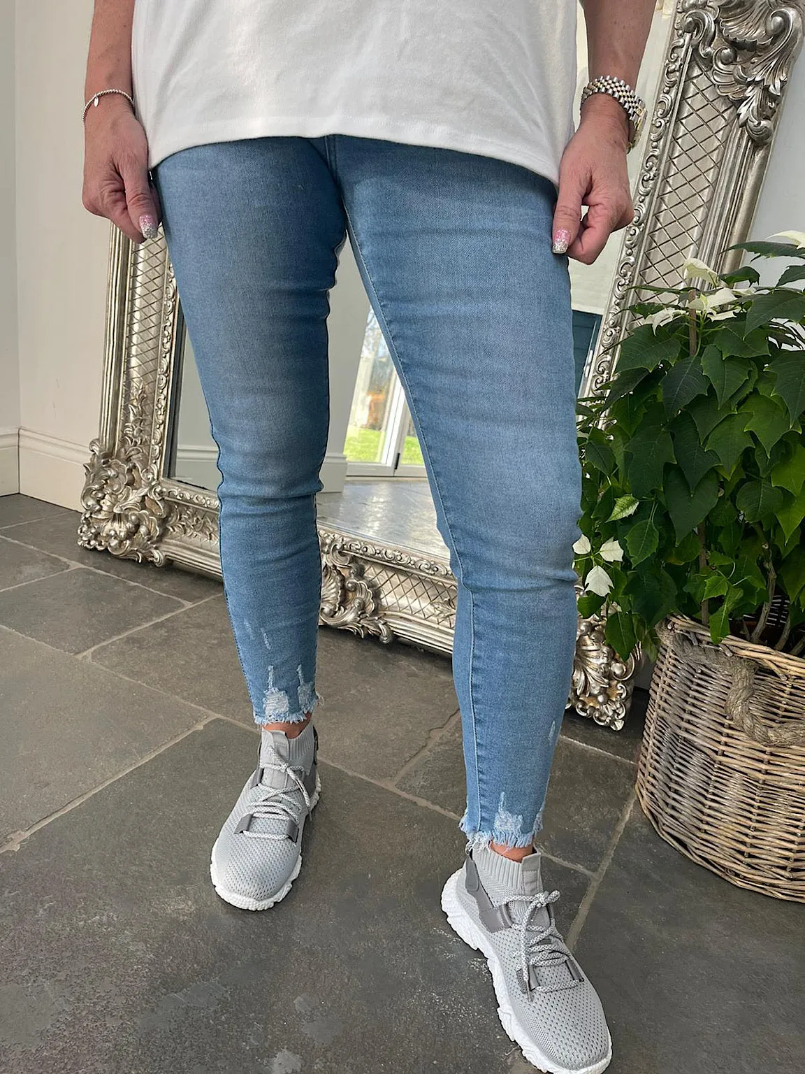 Ankle Grazer Denim Jeans