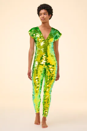 APHRODITE SEQUIN JUMPSUIT - MANTIS