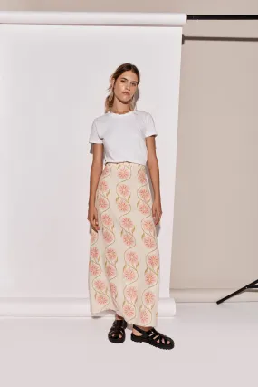 Ari Linen Maxi Skirt Bloom