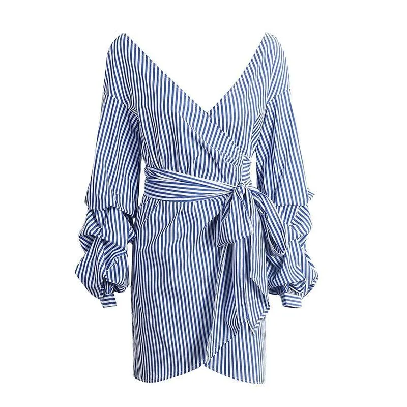 Asymmetrical Sexy Off Shoulder Wrap Dress