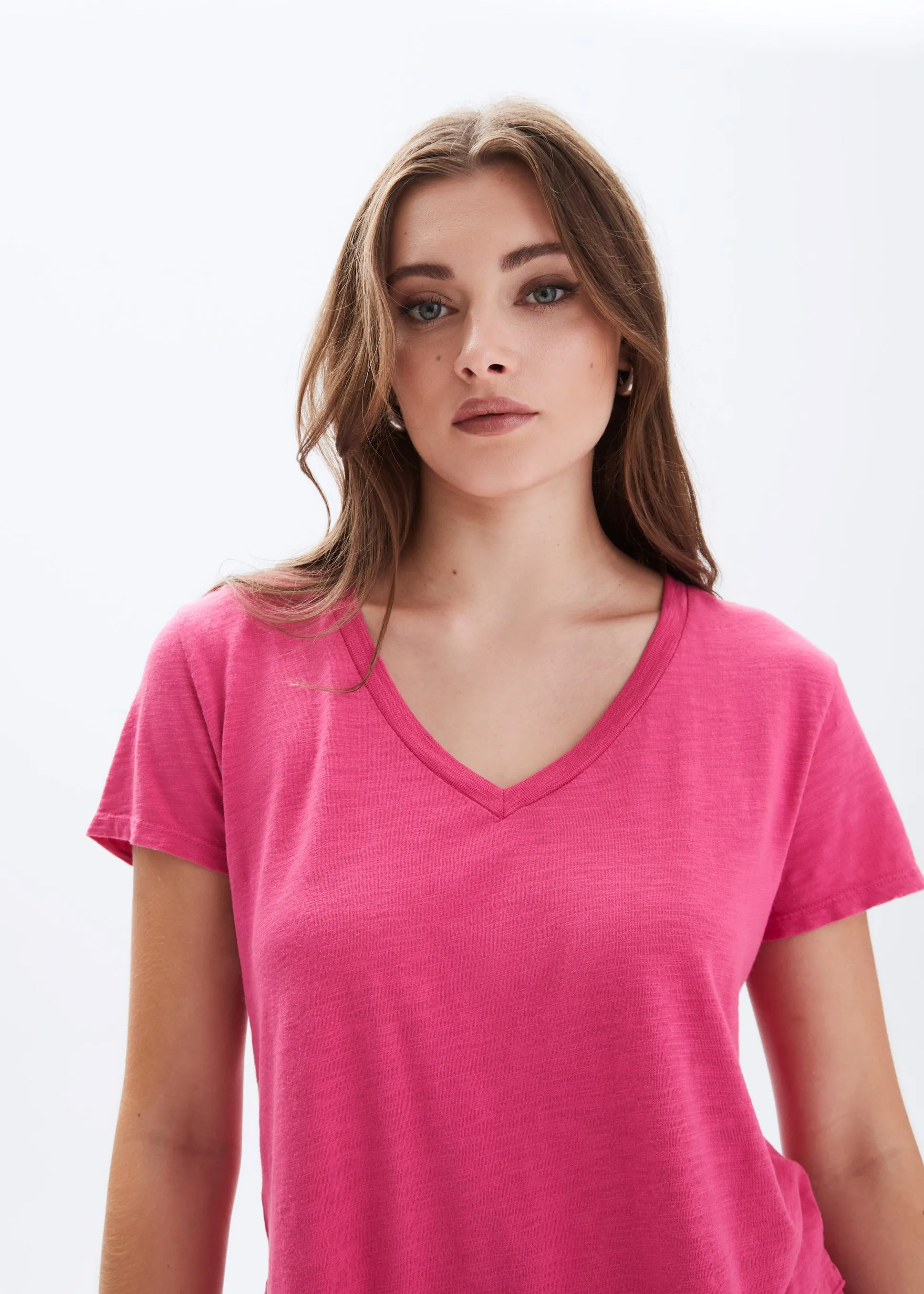 AVA V-NECK MOCK LAYER T-SHIRT