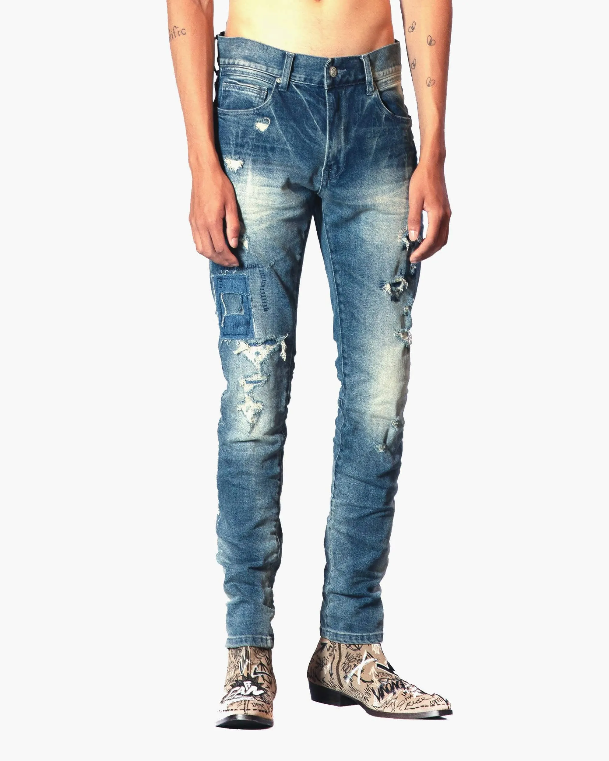 Bleunoir Distressed Jeans - Cordial Blue