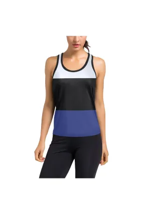 Bold Stripe Women's Racerback Tank Top