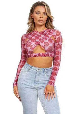 Brianna Long Sleeve Crop Top