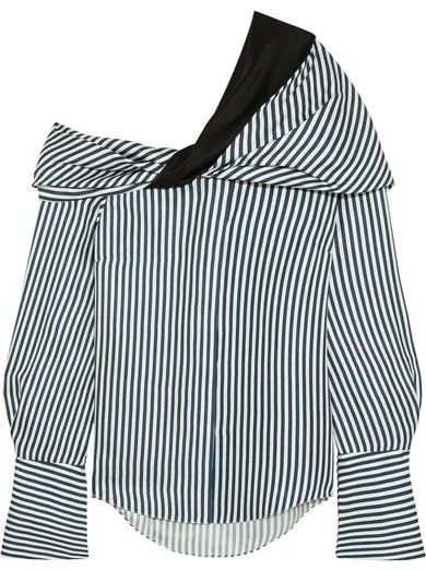 'Calla' off-the-shoulder striped Top