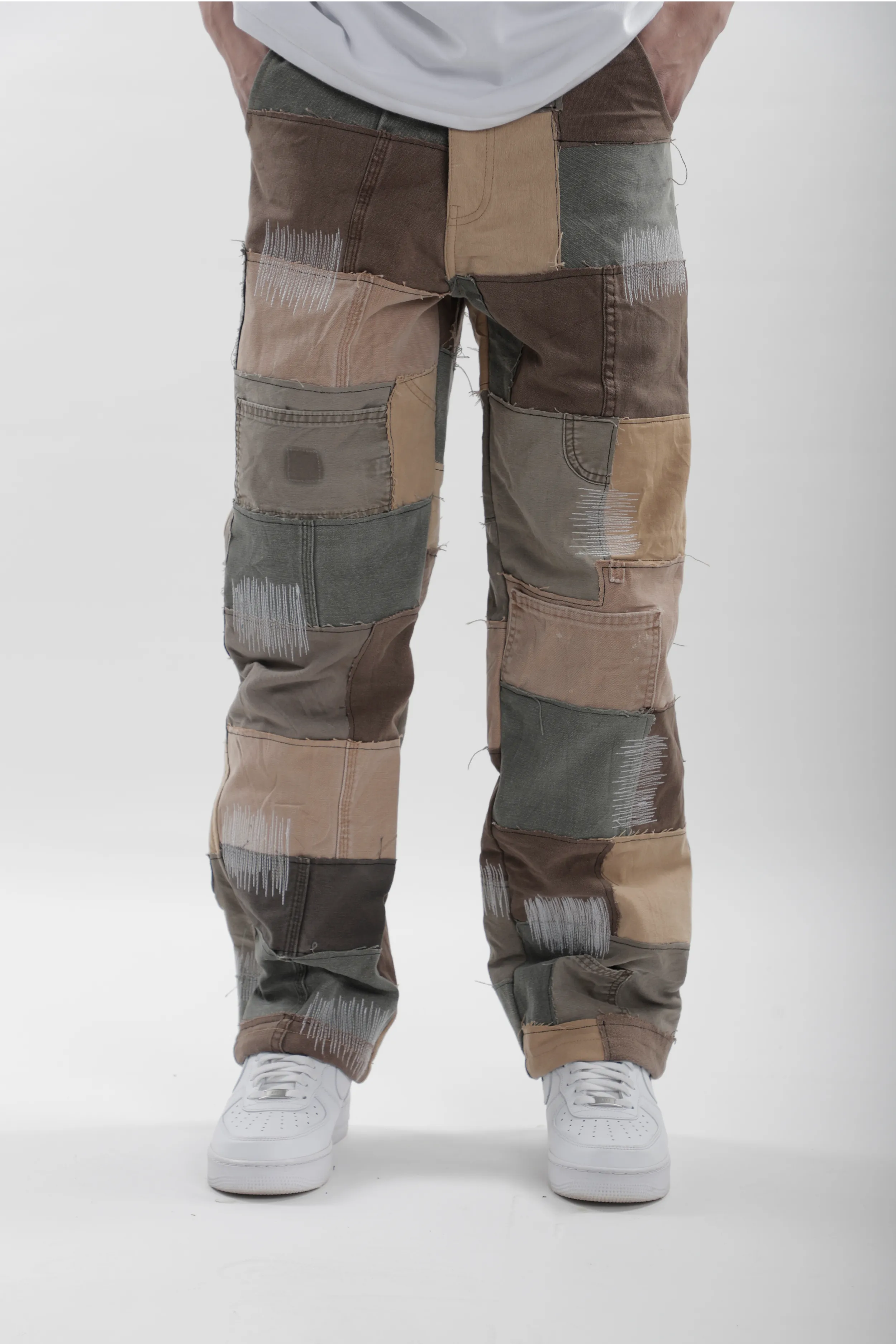 Earth Patchwork Jeans