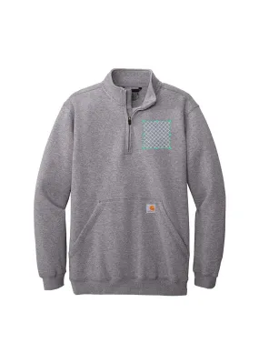 Embroidered Carhartt® Midweight 1/4-Zip Mock Neck Sweatshirt