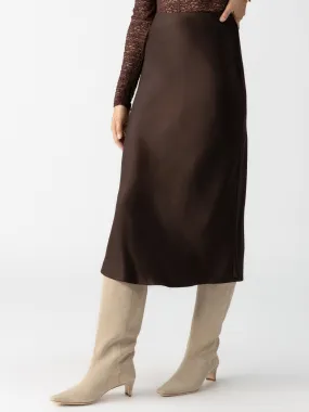 Everyday Mid-Rise Maxi Skirt Coffee