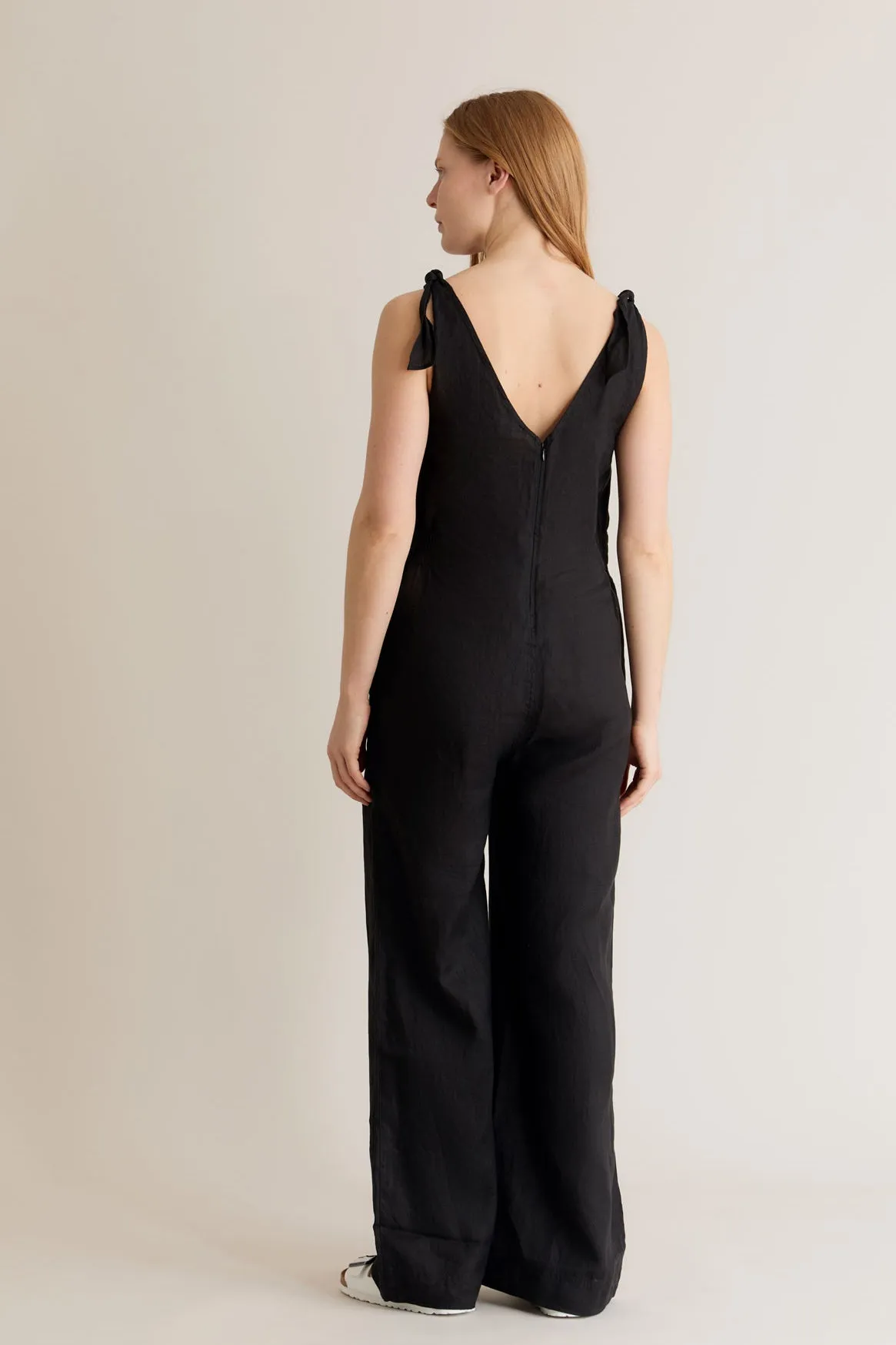 FLOSS - Linen Jumpsuit Black