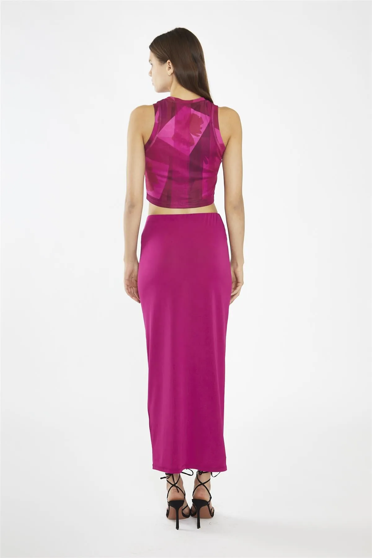 Fuchsia Maxi-Skirt