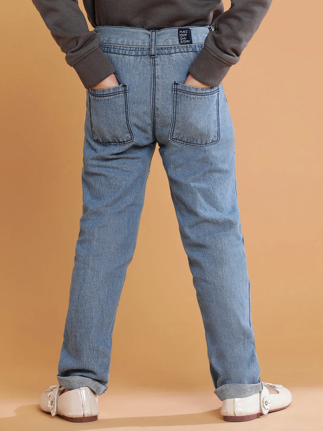 Girls Light Blue Denim Jeans