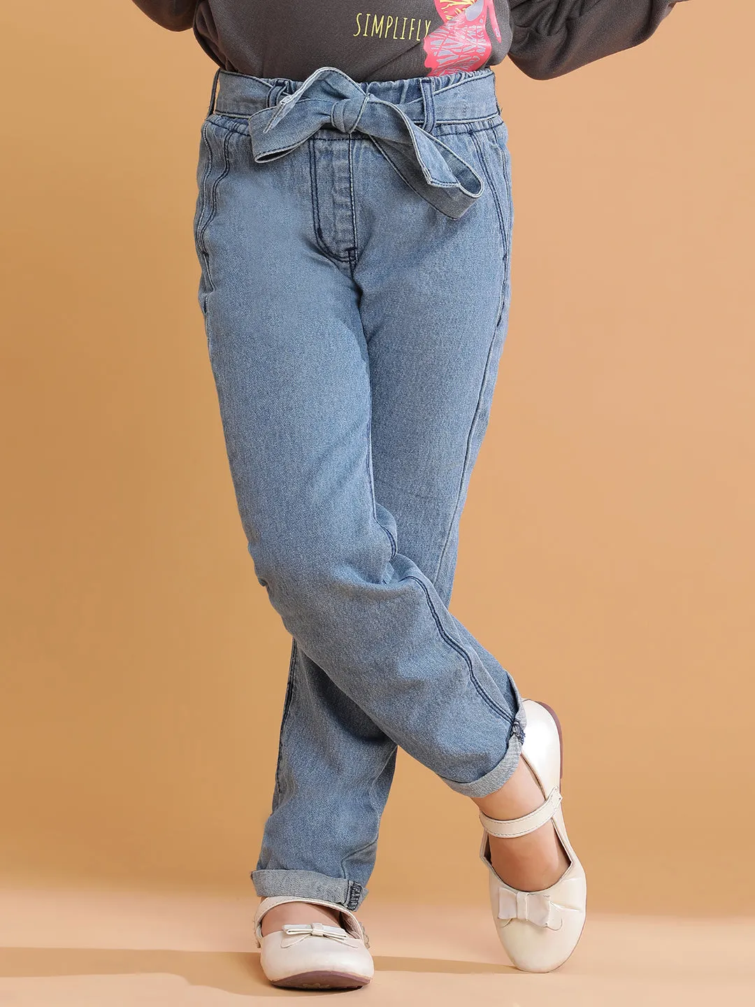 Girls Light Blue Denim Jeans