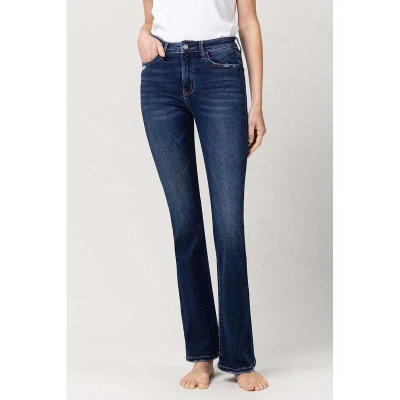 High Rise Slim Bootcut Jeans