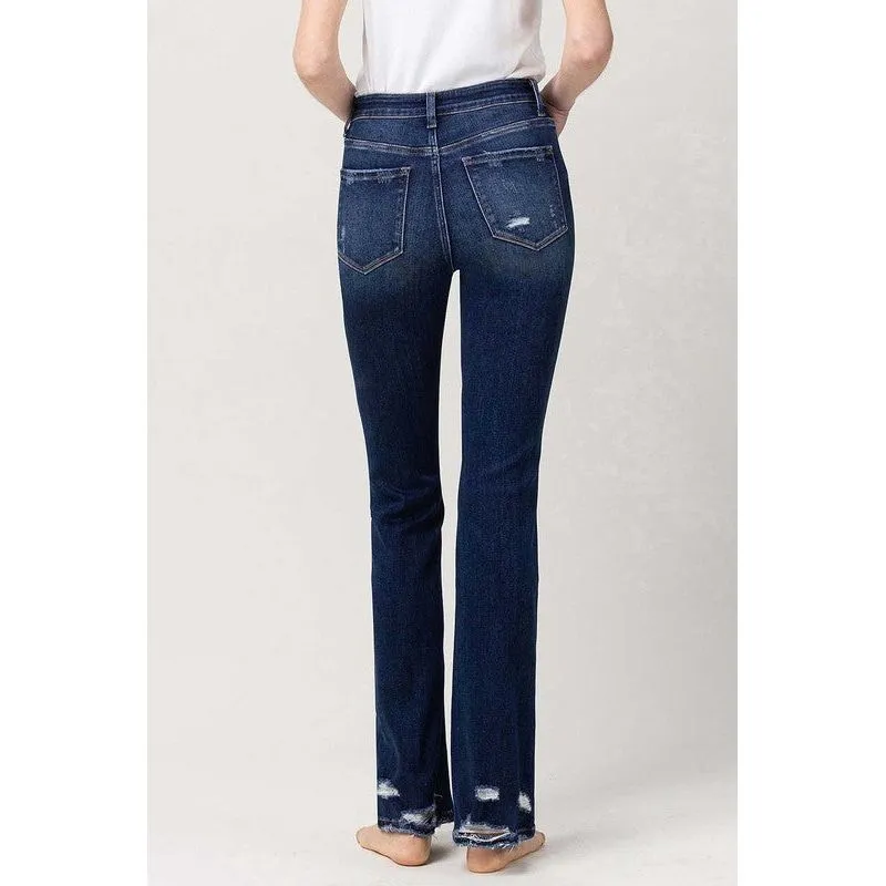 High Rise Slim Bootcut Jeans