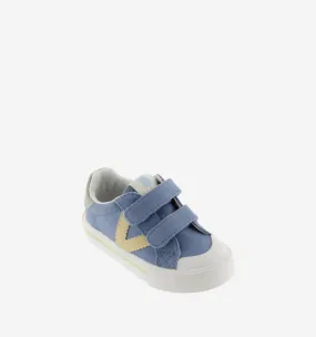 Jeans canvas sneaker with  "V"