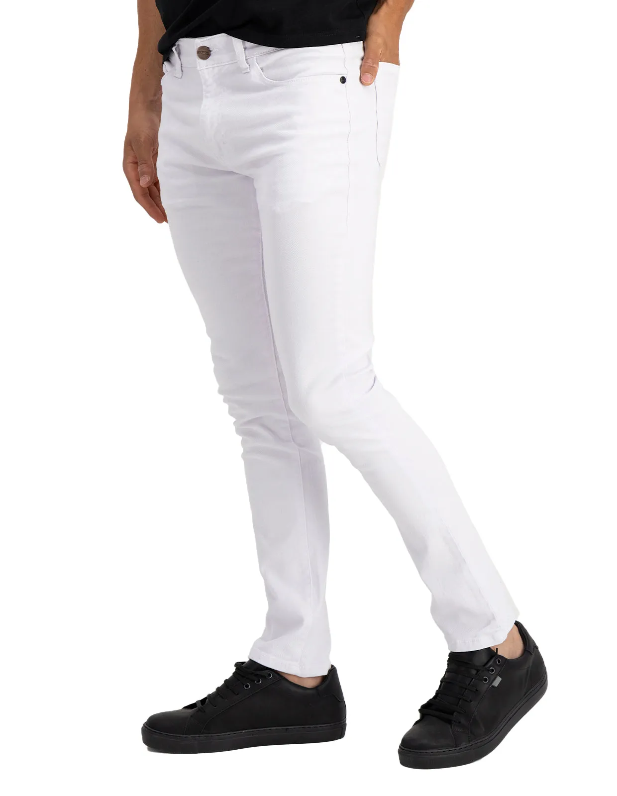 Jeans de Mezclilla Skinny - White Mercer Color Jeans