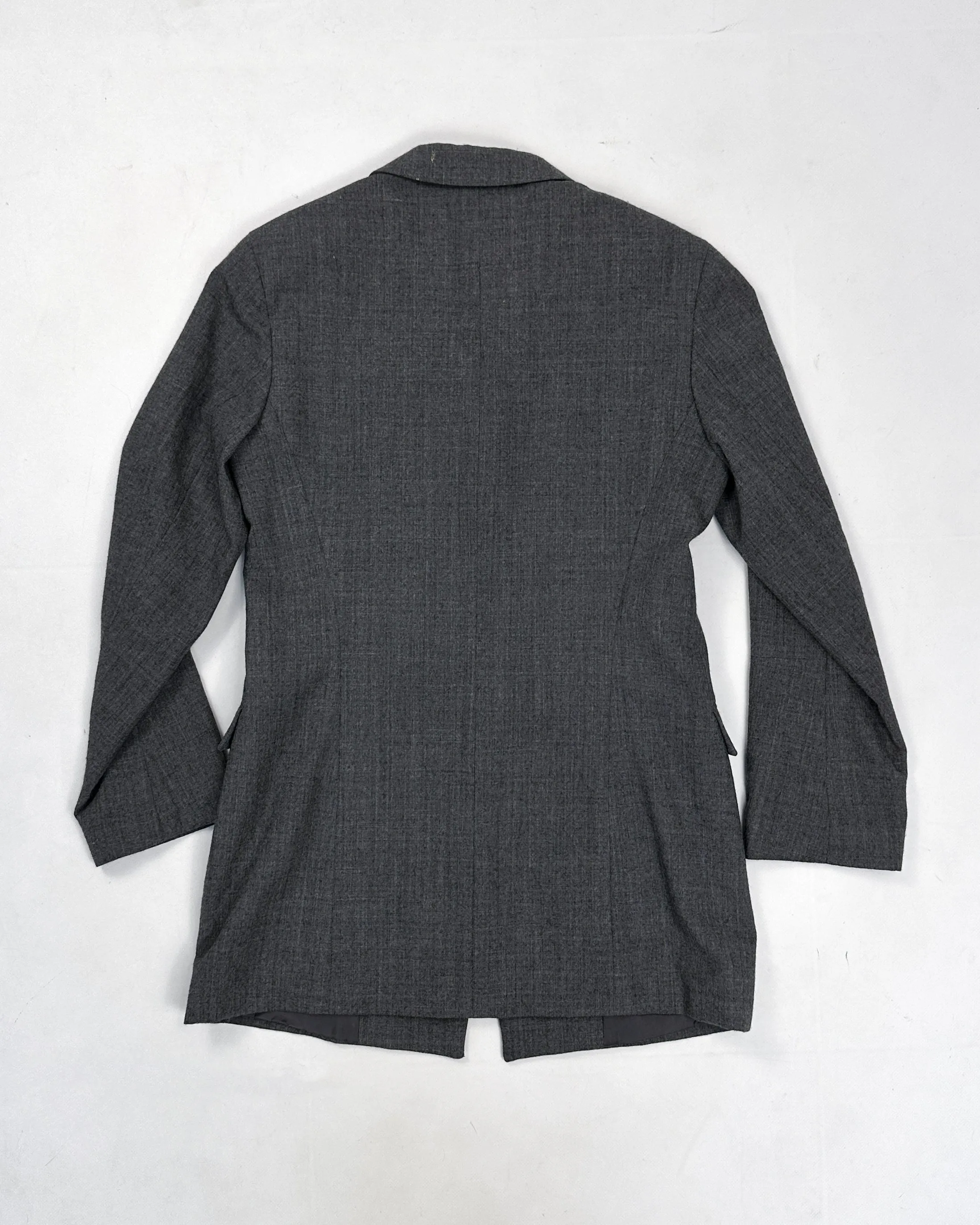 Jil Sander 3-Button Long Grey Blazer 1990's