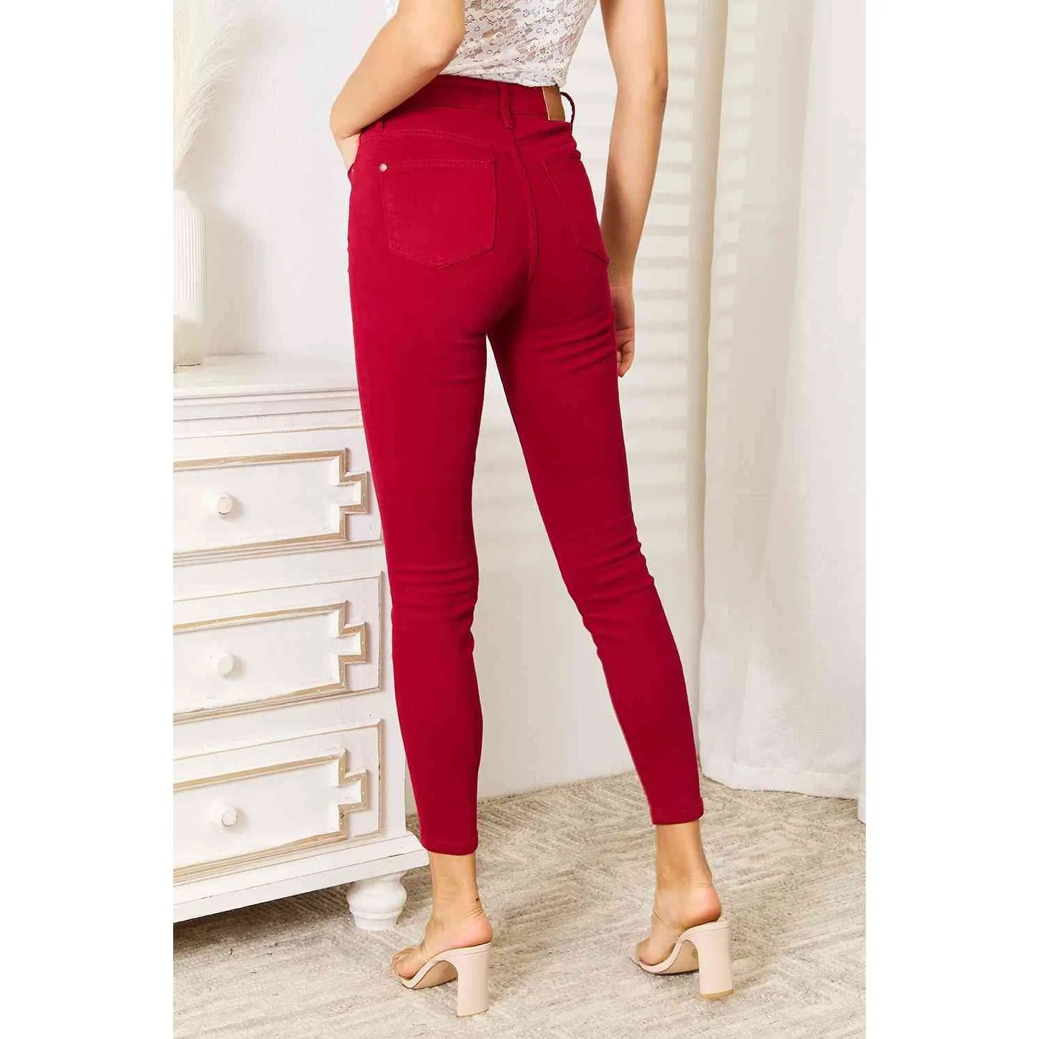 Judy Blue Deep Red Skinny Jeans