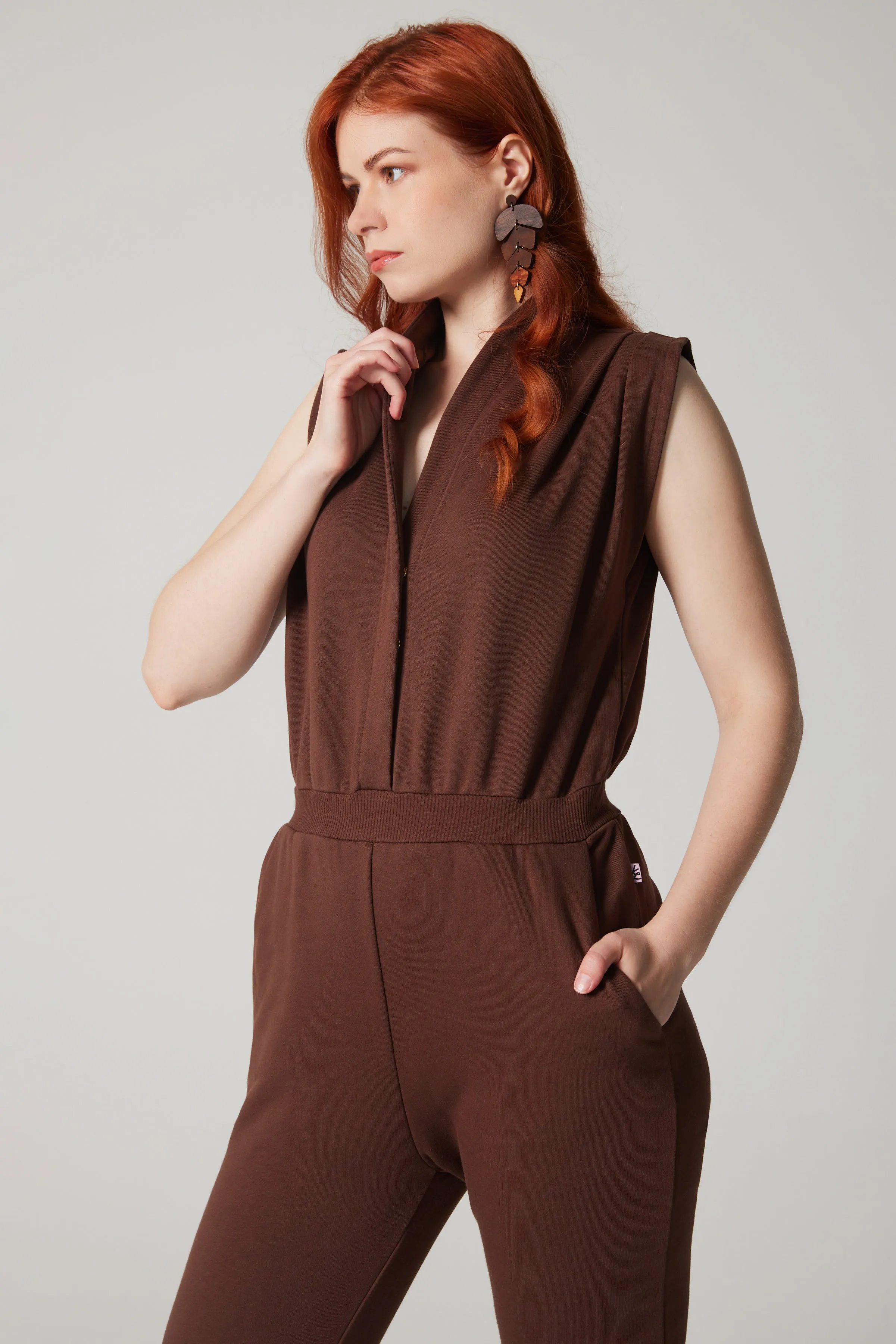 Jumpsuit - Brown