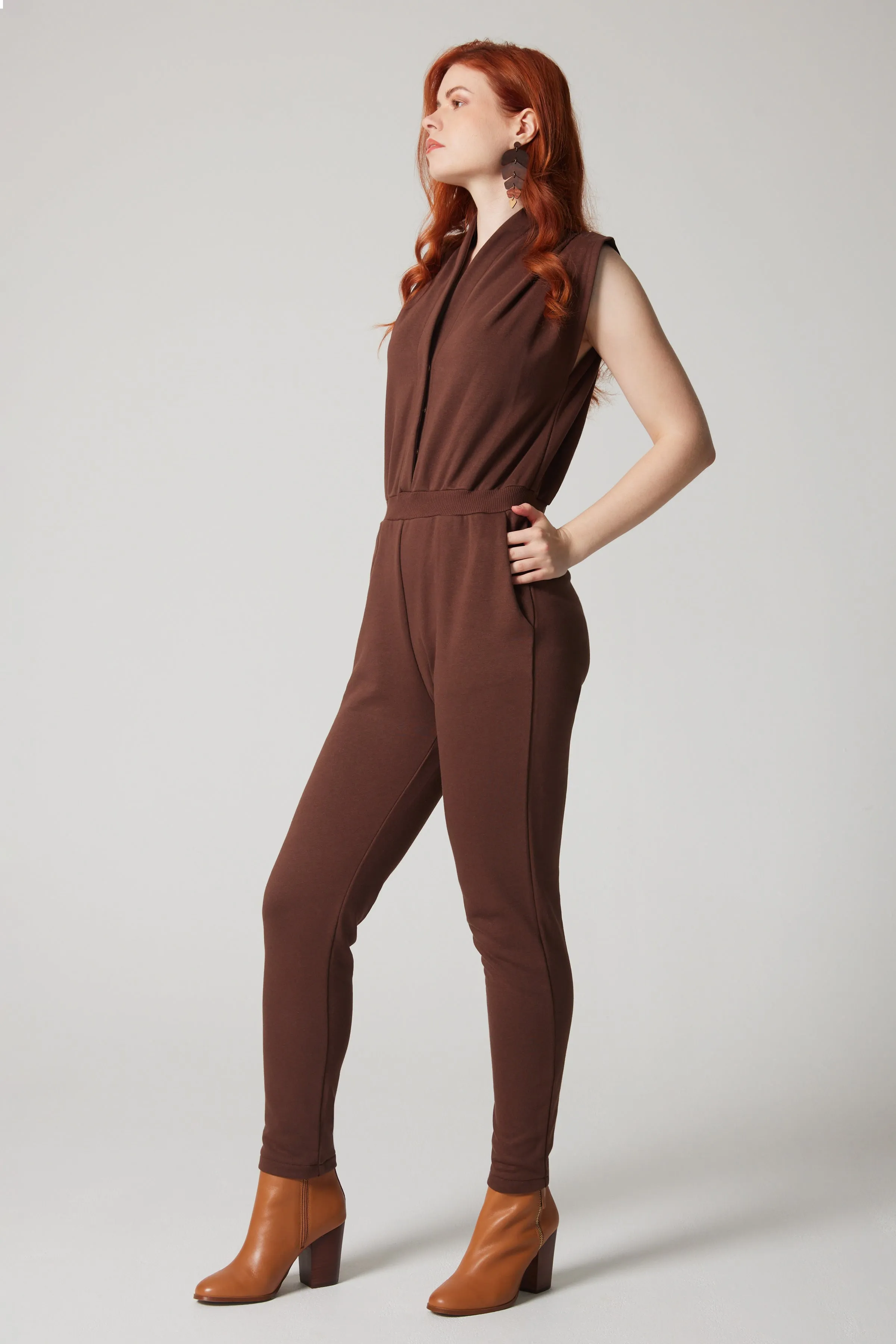 Jumpsuit - Brown