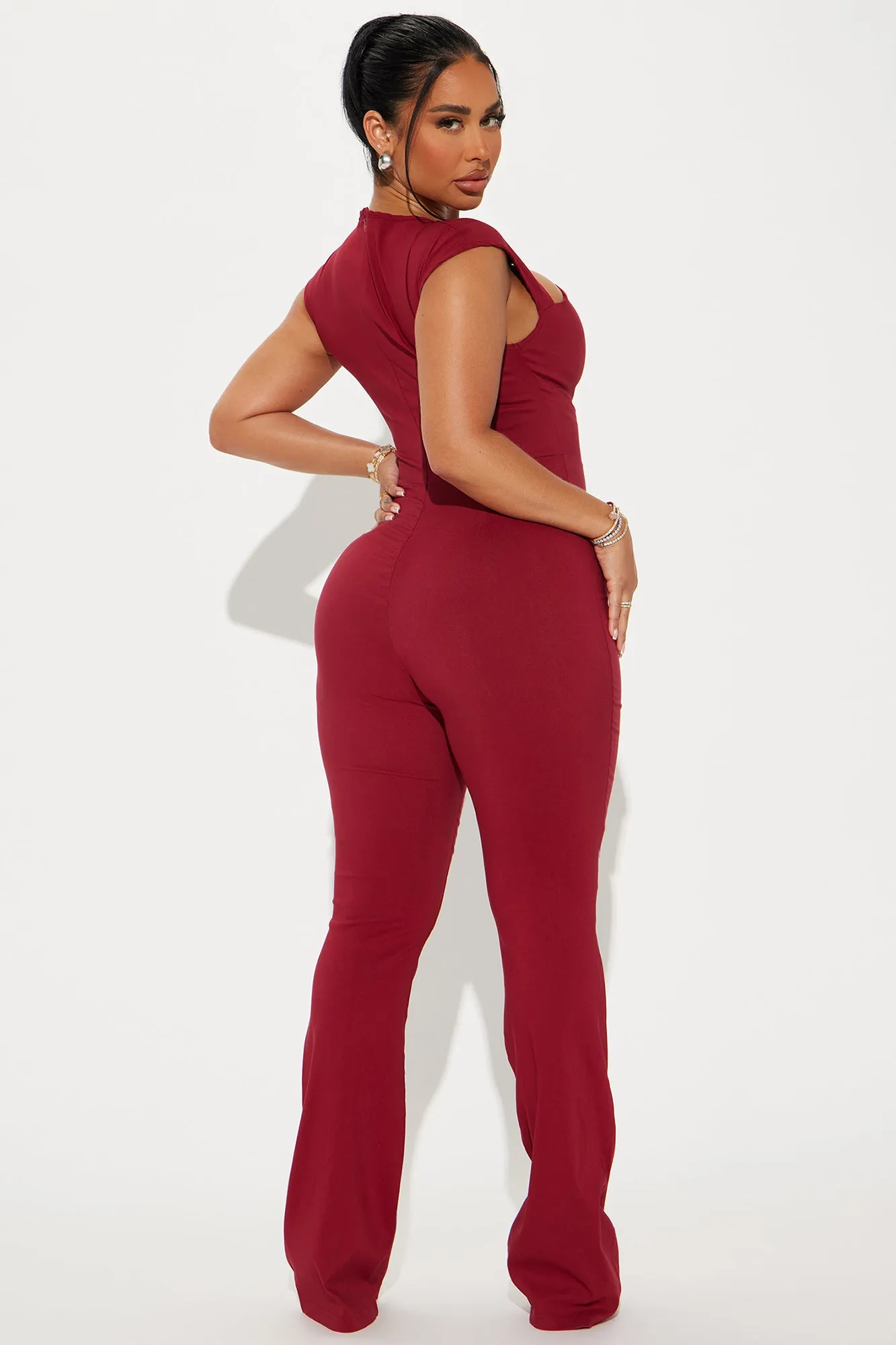 Kalany Jumpsuit - Burgundy