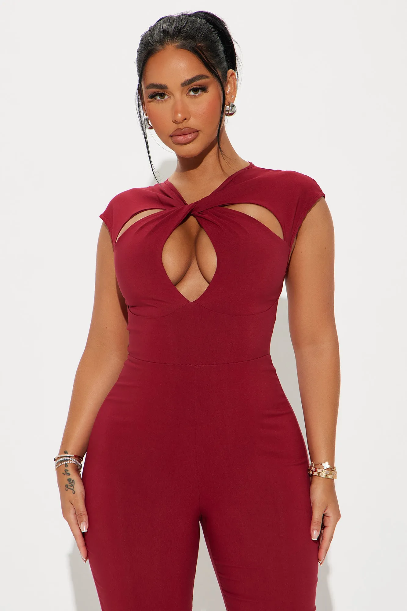 Kalany Jumpsuit - Burgundy