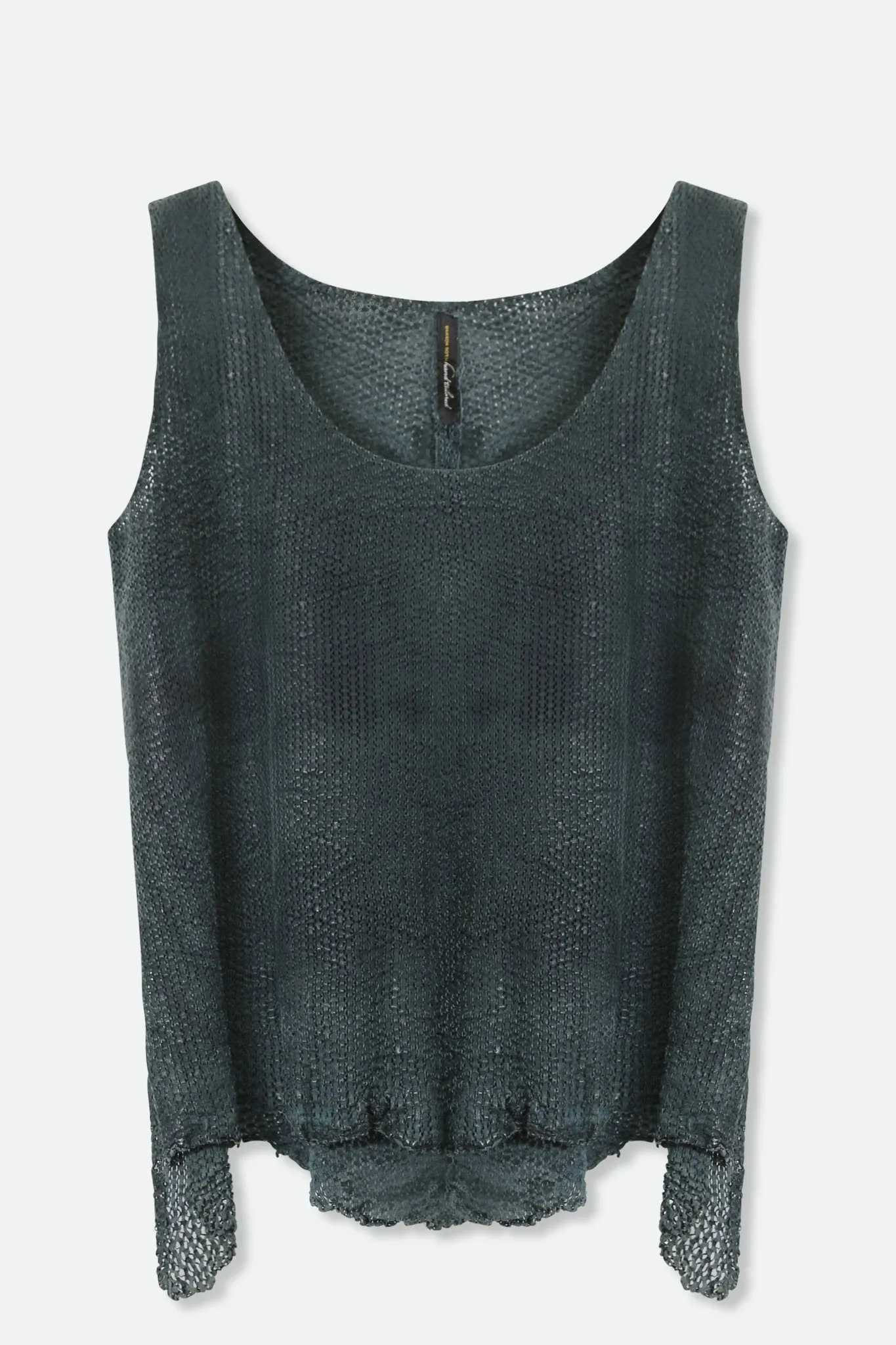 KYA PERFORATED LEATHER TANK TOP