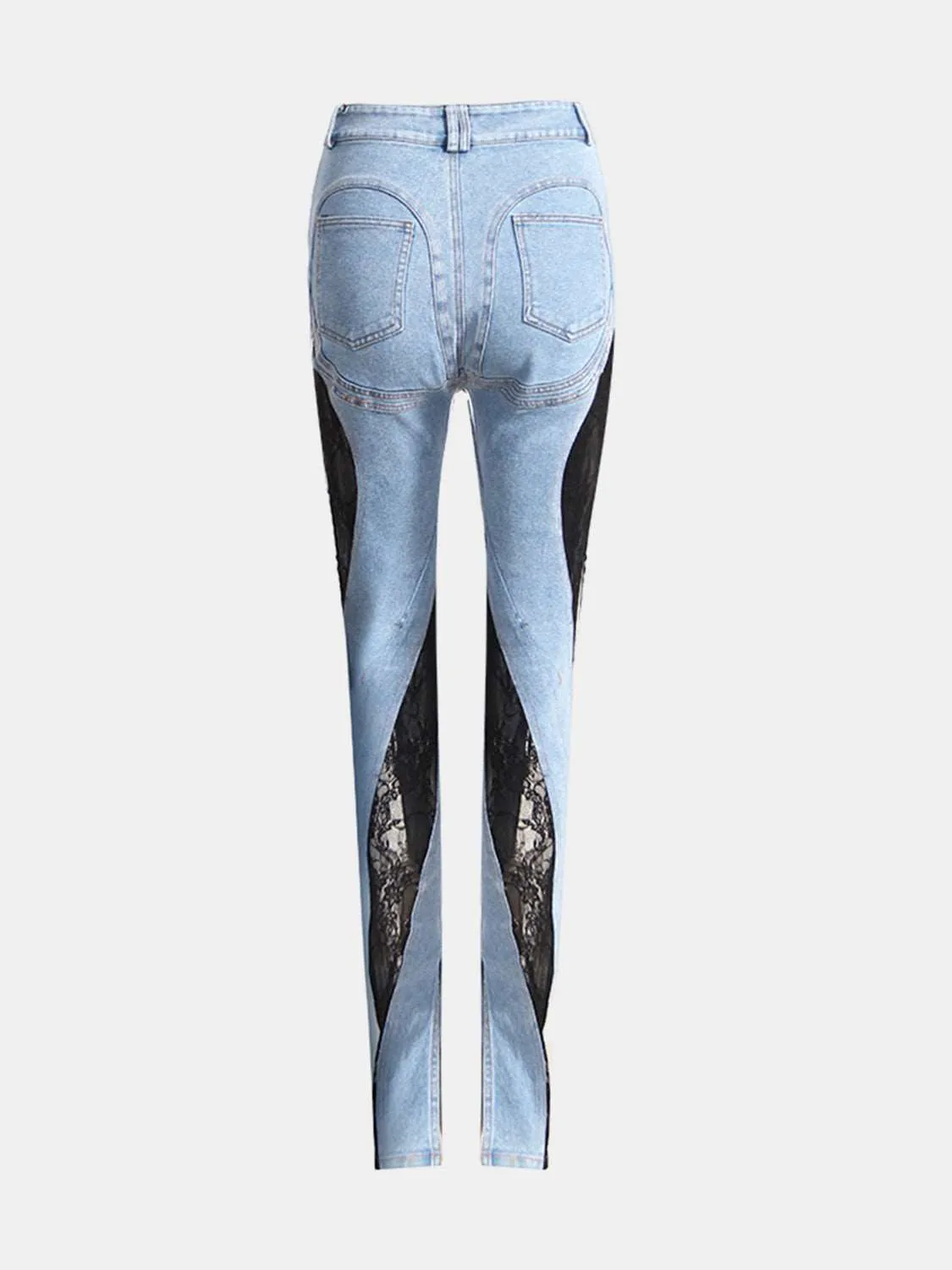 Lacey Patchwork Skinny Jeans