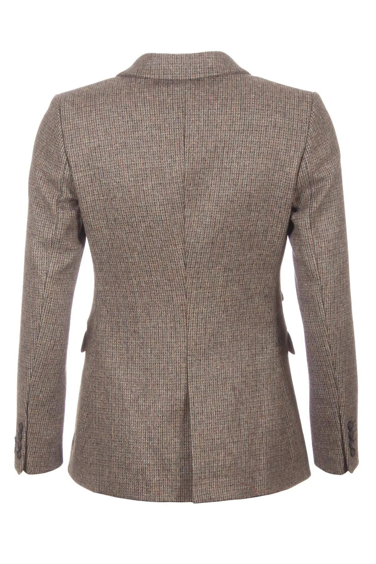 Stylish Long Womens Tweed Blazer