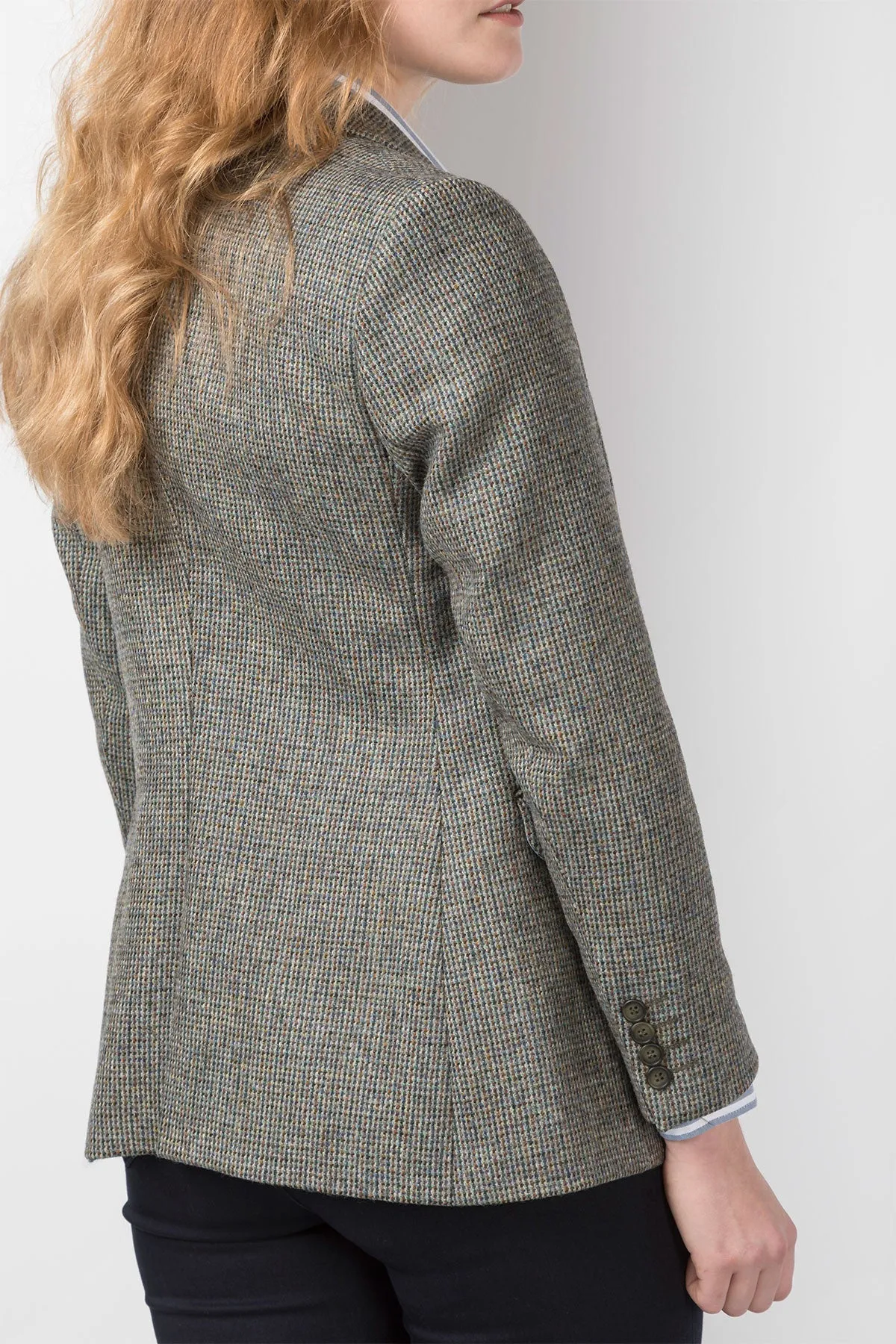 Stylish Long Womens Tweed Blazer