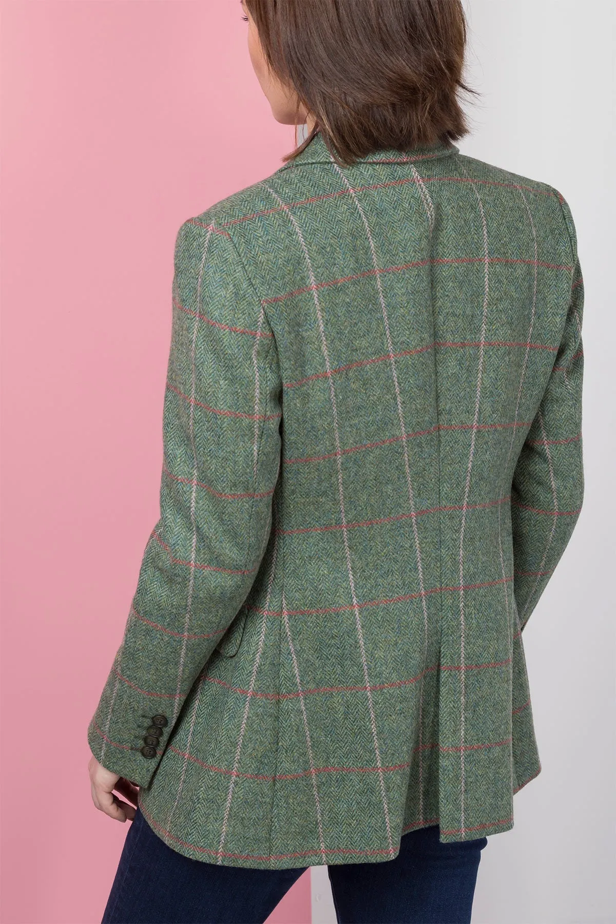 Stylish Long Womens Tweed Blazer