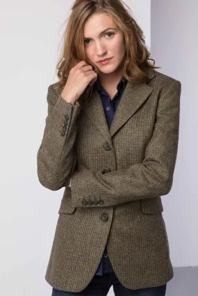 Stylish Long Womens Tweed Blazer