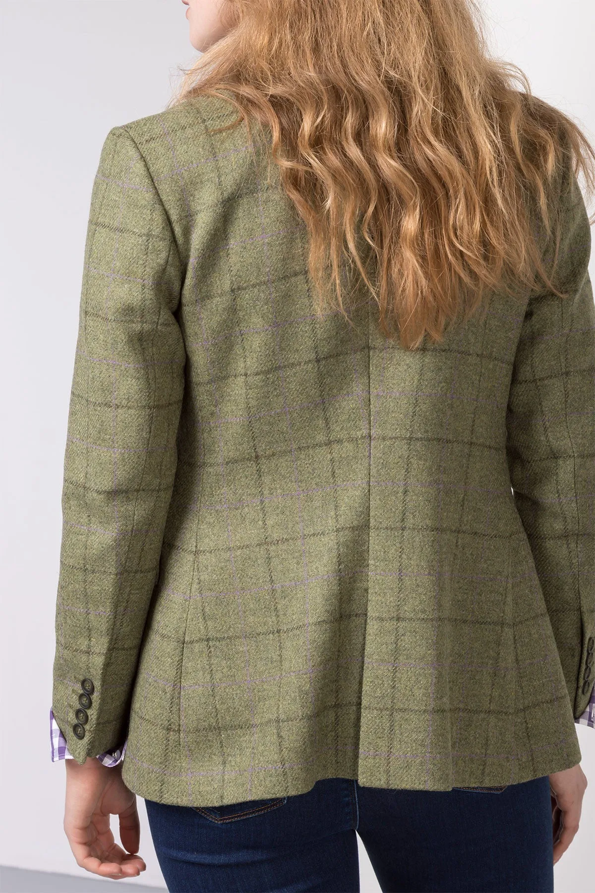 Stylish Long Womens Tweed Blazer