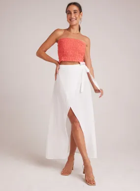 Maxi Wrap Skirt - White