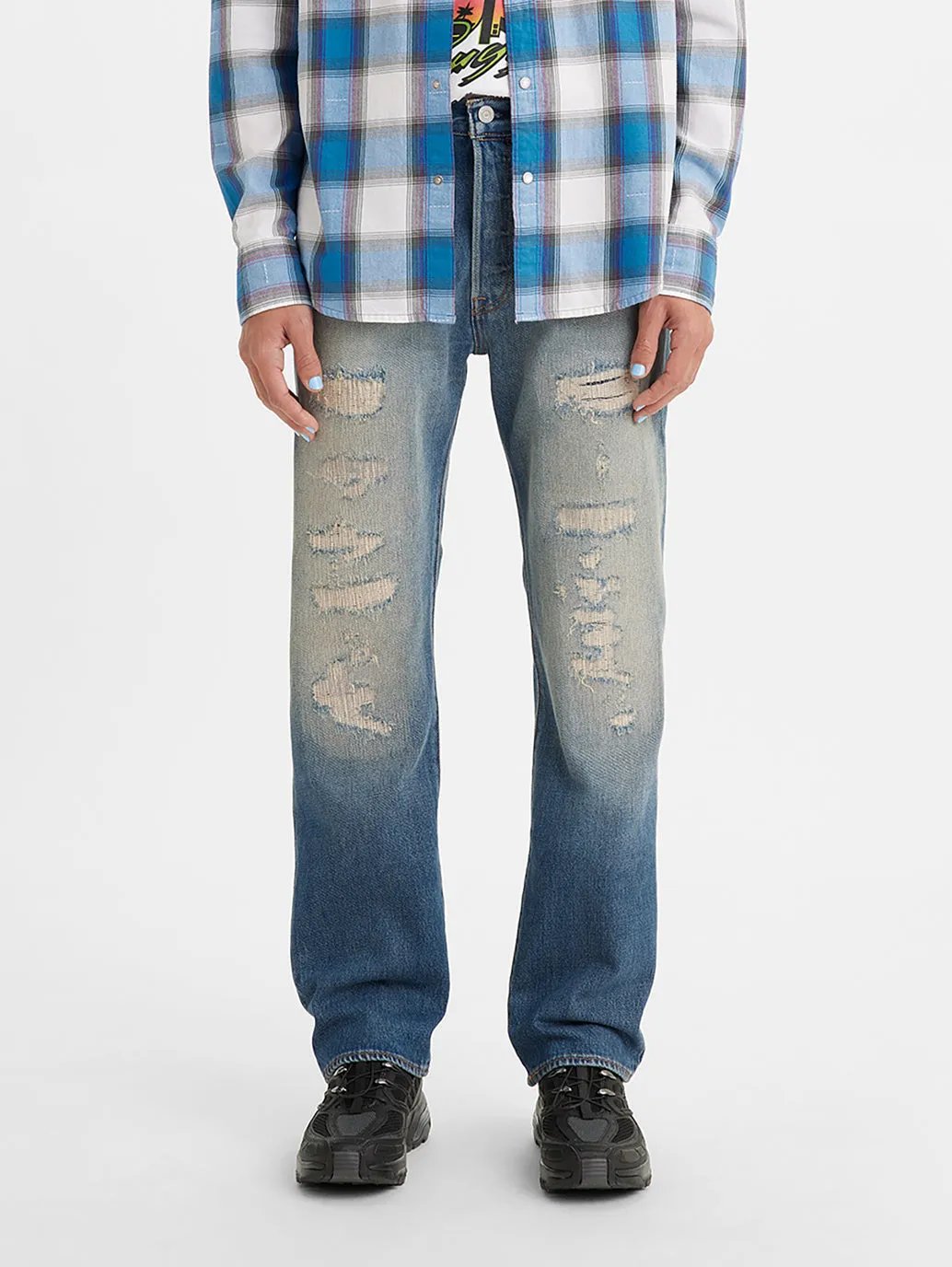 Men's 501 Blue Regular Fit Jeans