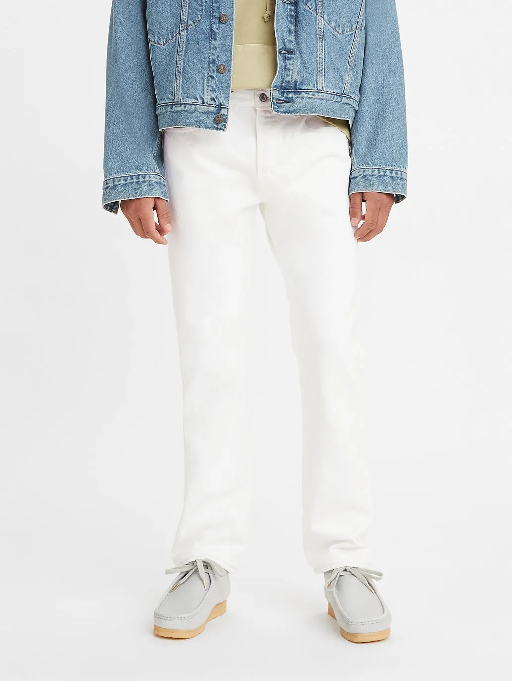 Men's 501 White Regular Fit Jeans