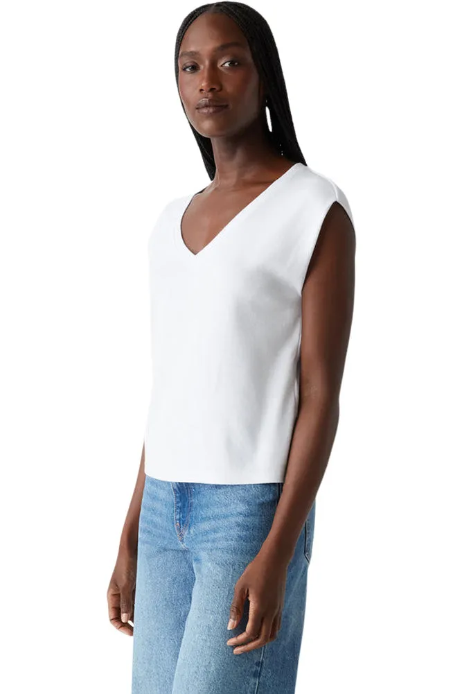 Michael Stars Tati Power Shoulder Top