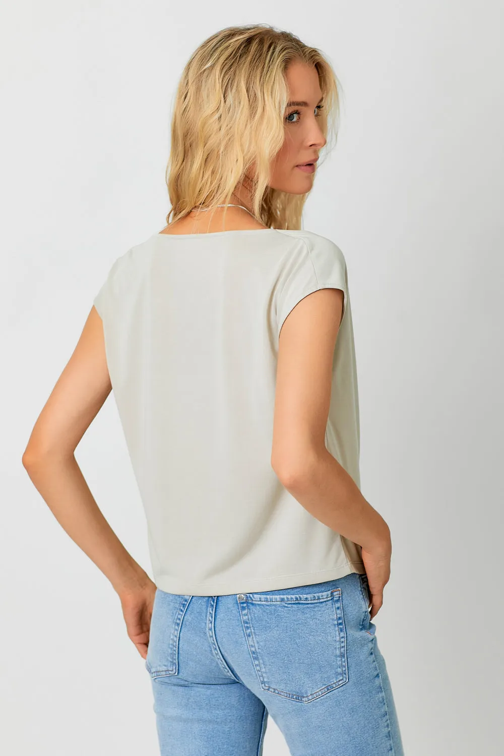 Modal Cowl Neck Top