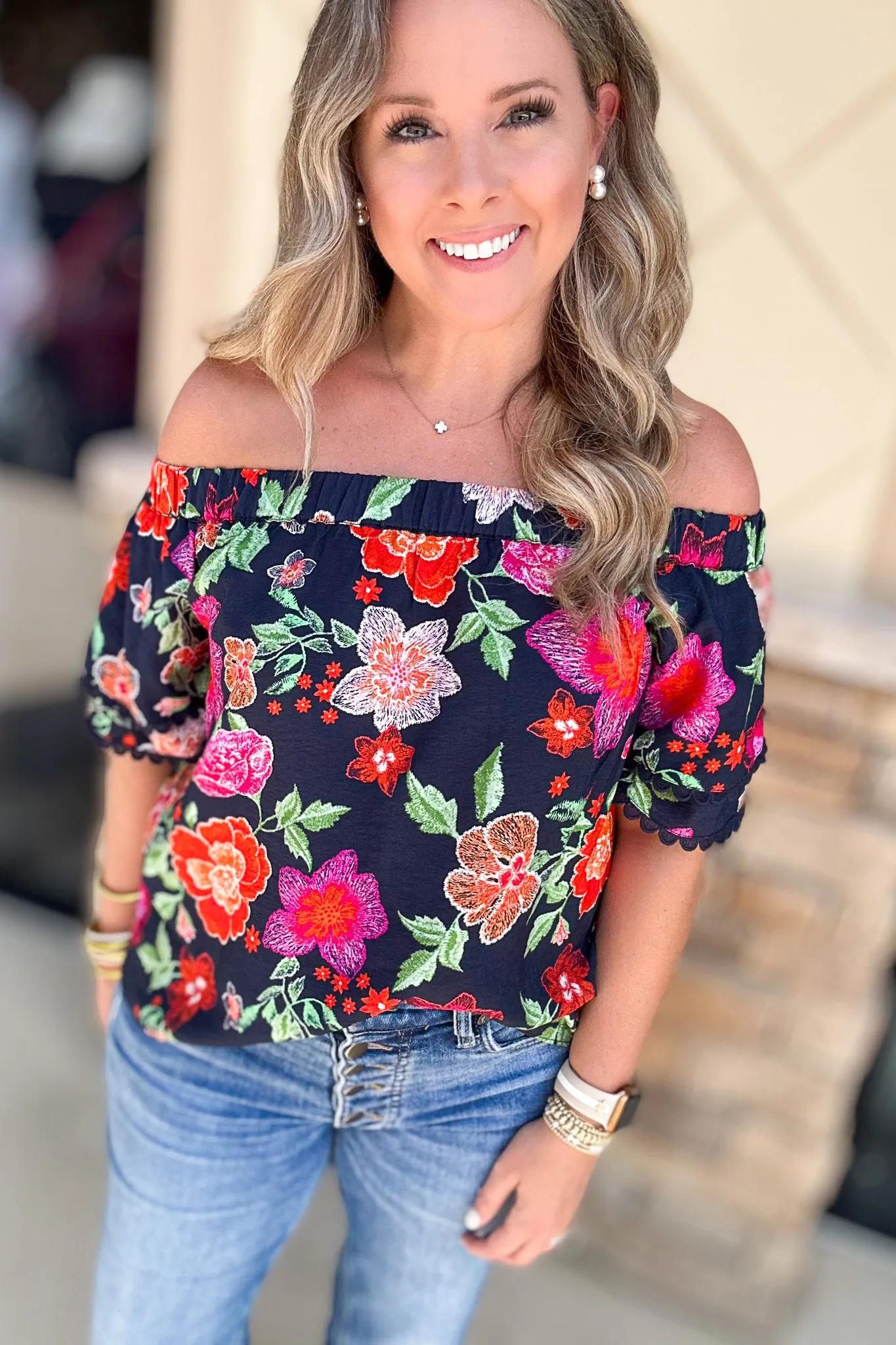 Off The Shoulder Tropics Top