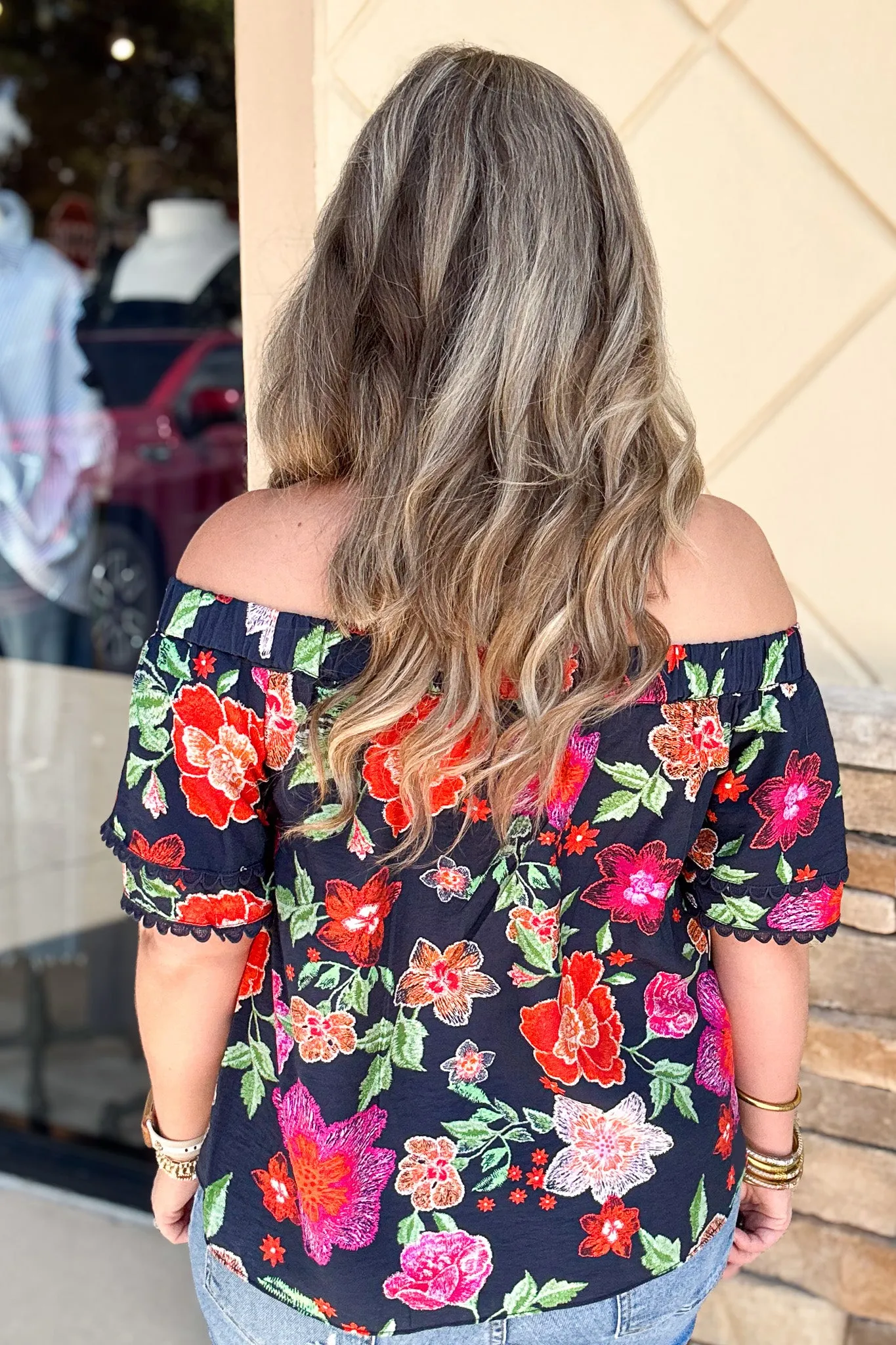 Off The Shoulder Tropics Top