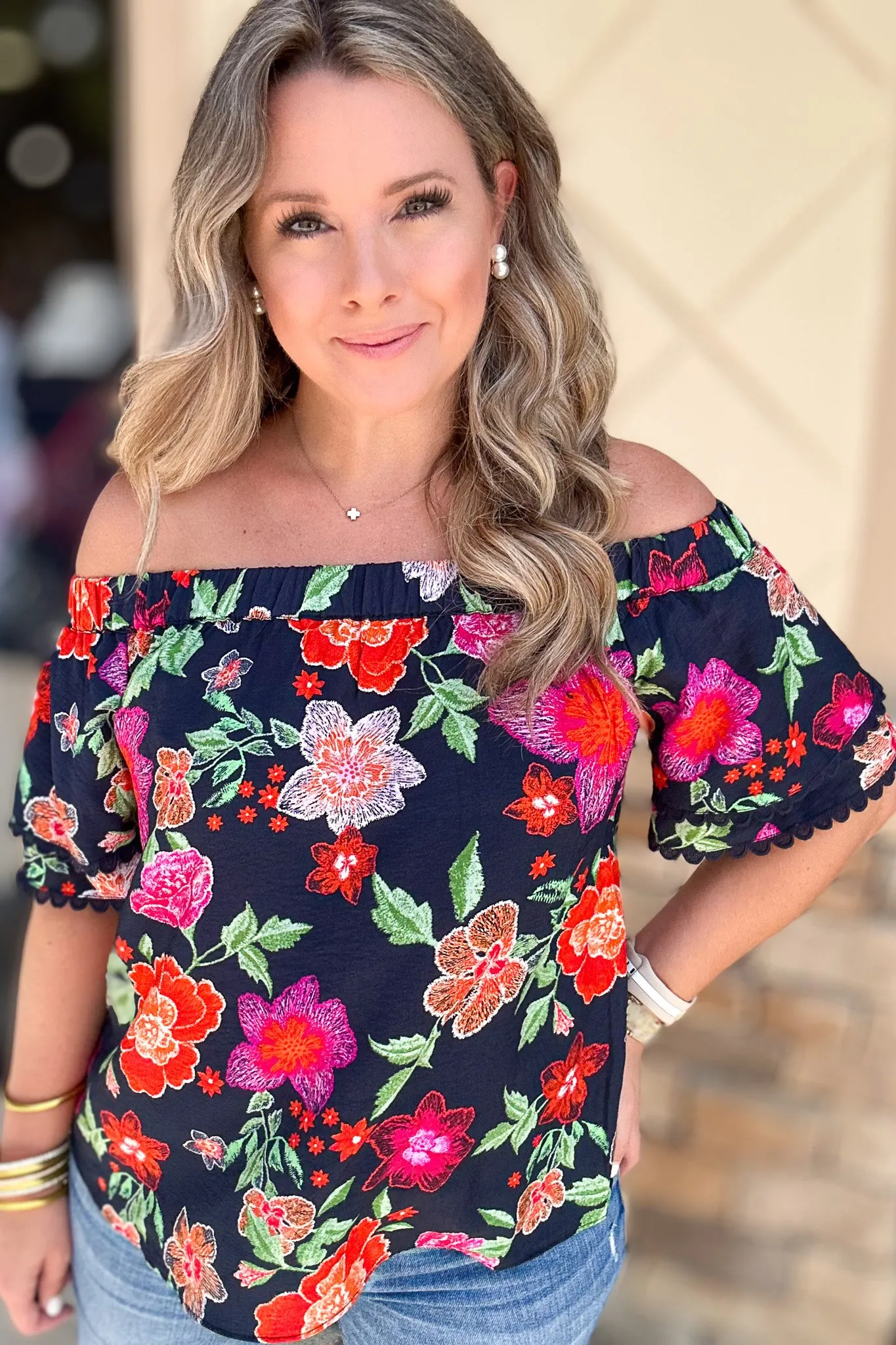 Off The Shoulder Tropics Top