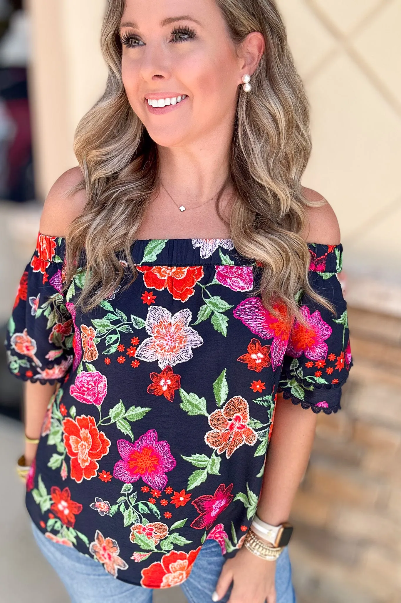 Off The Shoulder Tropics Top