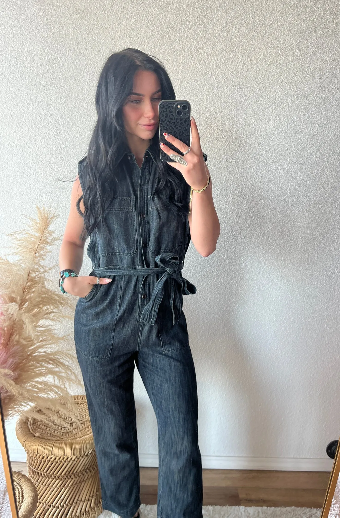 Sleeveless Utility Jumpsuit