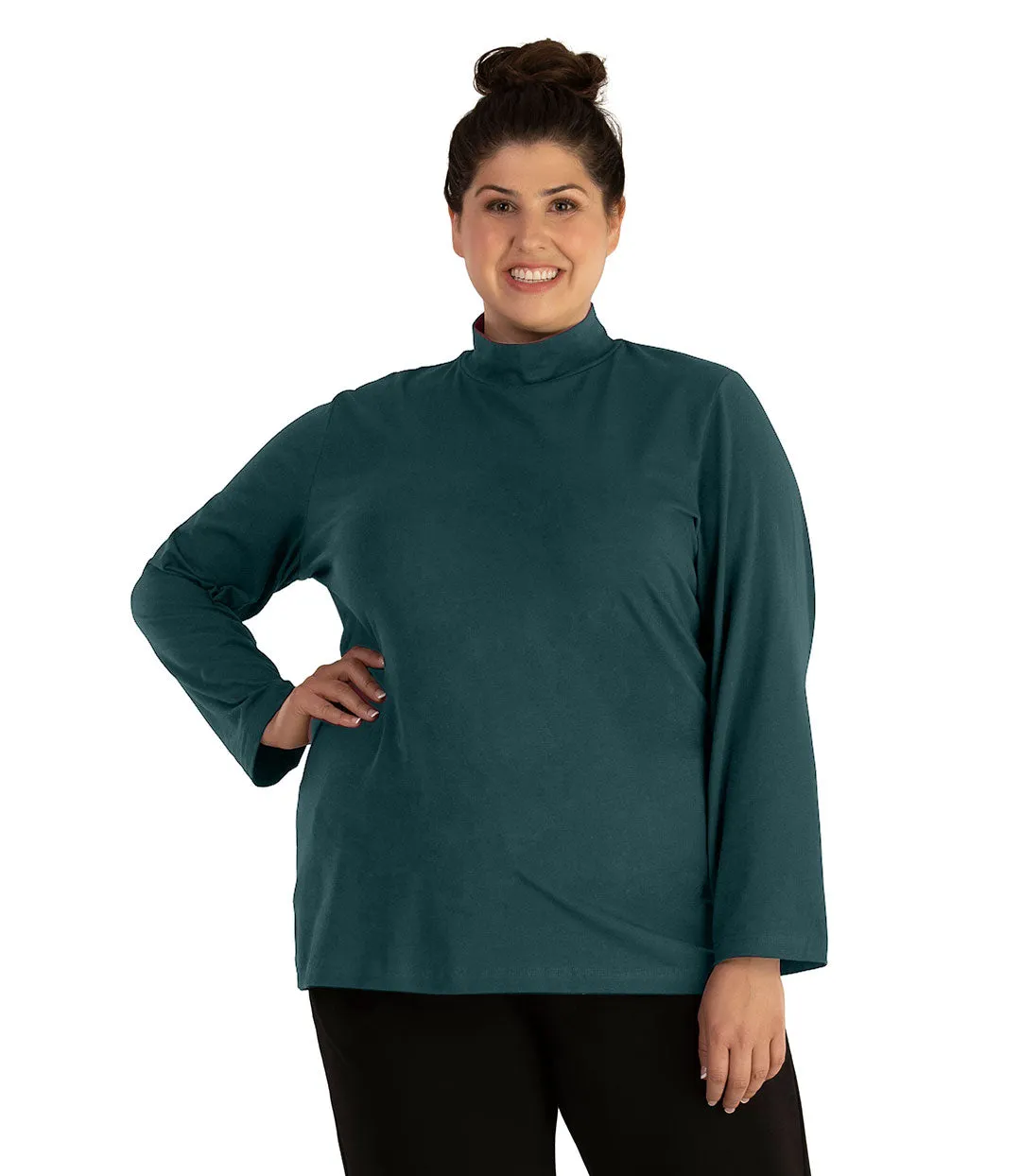 Stretch Naturals Lite Mock Neck Top - FINAL SALE