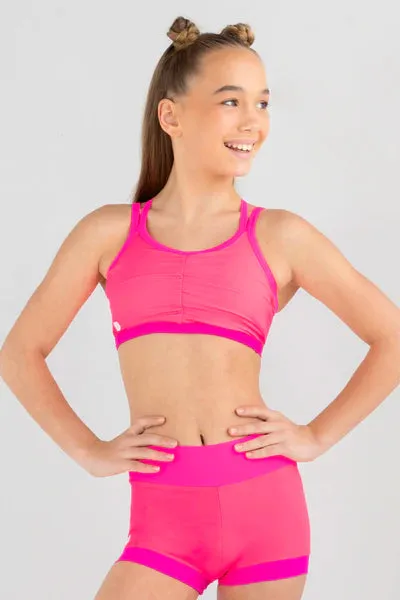 Optimized Title: Sylvia P Samba Style Vibrant Crop Top for Women