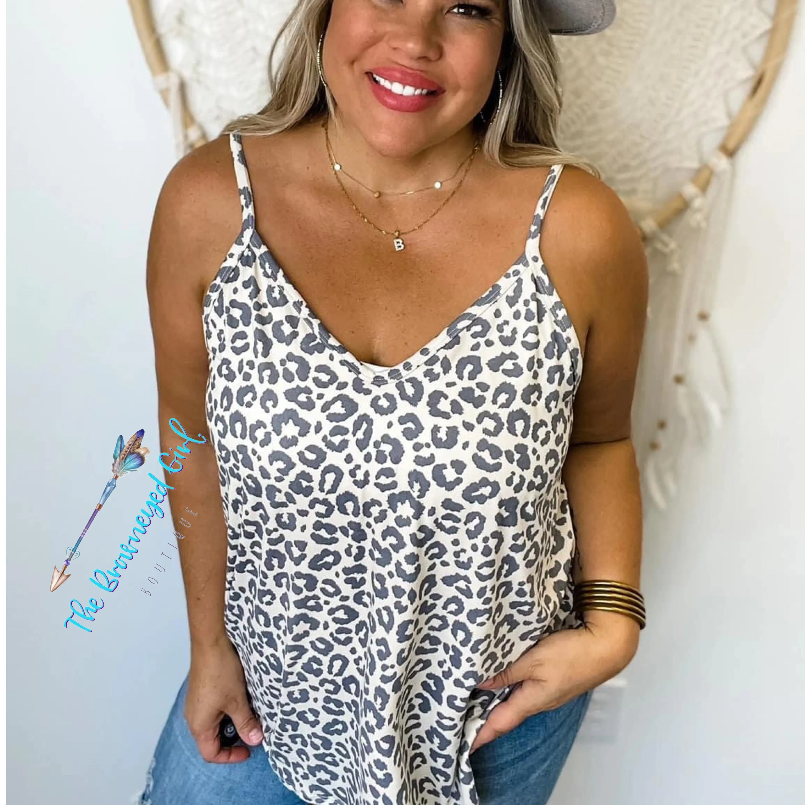 Tabby Leopard Tank Top